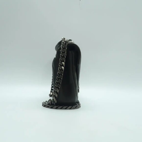 SAINT LAURENT College Black Leather Satchel 1230-032825 - Picture 4 of 12